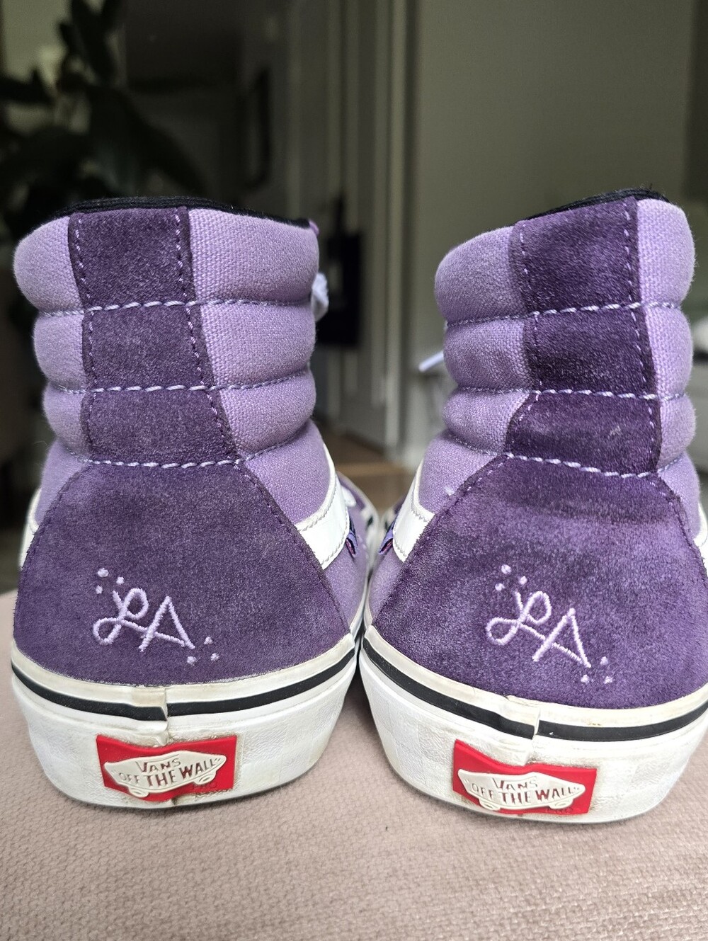 Vans Sk8-Hi Pro Lizzie Armanto Purple Suede High Tops Men's 10.5 Custom LA Lucky - Picture 3 of 7